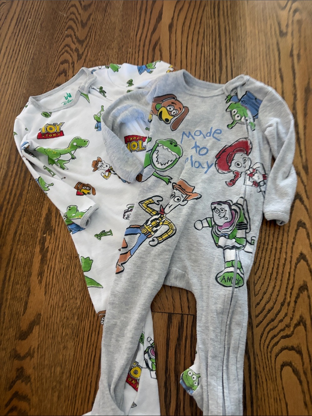 Toy Story Kids' One-Piece Pajama Sleepers 2 Pack - 12m